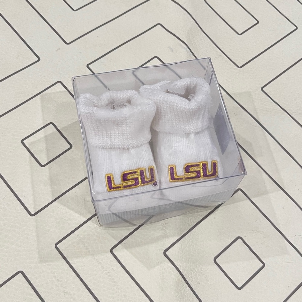 NIB DHM Kids LSU Baby Booties